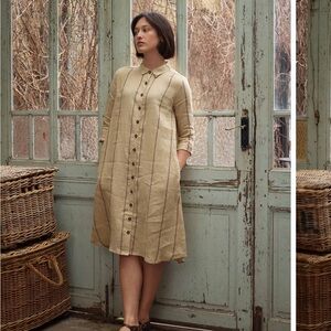 No. 39 Linen Shirtdress in Valletta Stripe